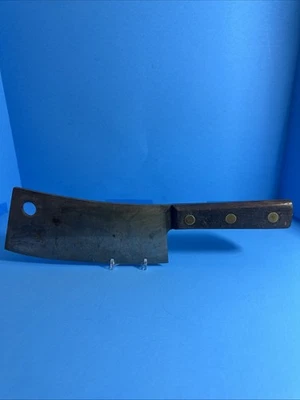 Cuchillo cortador de carne de carnicero vintage Foto 1 de 4