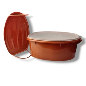 Vintage Tupperware Ham Roast Turkey Flavor Saver Keeper Container 3 Piece  - Picture 1 of 7