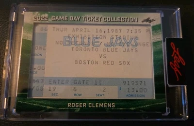 2022 Leaf Game Day Ticket Collection  Roger Clemens #TC-87 - Image 1 of 2
