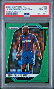 2024-25 Panini Prizm EPL - Jean-Philipp Mateta #159 Verde/5 PSA 10 SP - Palacio - Imagen 1 de 3