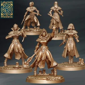 Blood Cultists V2 (x5)/Vampires/TTRPG/Wargaming/Dungeons and Dragons - Picture 1 of 1