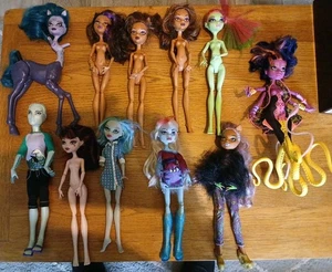 Monster High Dolls Bundle For Parts 11 Dolls In Total - Picture 1 of 11