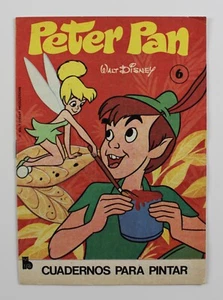 1978 Peter Pan Malbuch 7,25" x 5,1" selten brandneu Disney Vintage Spanien #6 - Bild 1 von 11