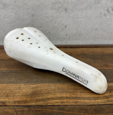 Old School BMX Dominator Seat Viscount 2166 Freestyle White Taiwan 80s 86 A4