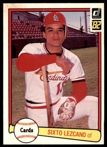 1982 DONRUSS SIXTO LEZCANO . ST. LOUIS CARDINALS #64