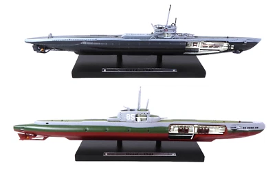 Set 2 U-Boote + ORP Orzel WW2 1:350 Atlas Miniature Militar Die Cast LSM5 - Bild 1 von 4