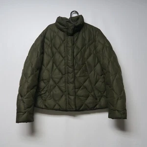 Chaqueta de Plumón de Ganso Eddie Bauer Calidad Premium L Verde Oliva Cremallera Completa Cálida Grande - Imagen 1 de 12