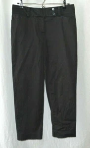 ANN TAYLOR Gray Cropped Chino Pants Women's Size 4  - Picture 1 of 2