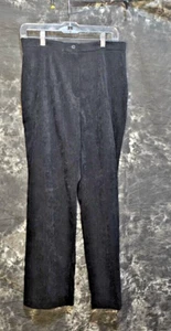 Sag Harbor Petites - Black Flat Front Dress Pants - Size 10P - Picture 1 of 2