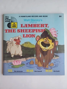 Lambert, The Sheepish Lion Book and Vinyl Walt Disney 1970 - Picture 1 of 4