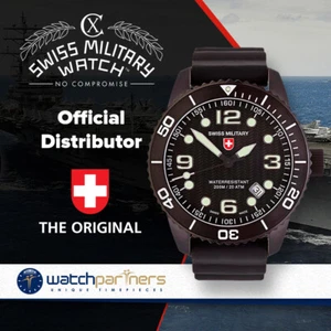 CX Swiss Military MARLIN SCUBA NERO Swiss watch 20ATM Sapphire Black dial 2706 - Picture 1 of 2