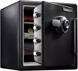 Sentrysafe Fireproof and Waterproof Black Steel Home Safe with Dial Combination - Picture 1 of 12