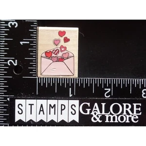 RUBBER STAMPEDE RUBBER STAMPS 477-B LOVE MAIL ENVELOPE HEARTS VALENTINES #2548 - Picture 1 of 2