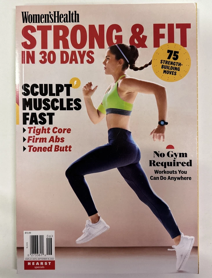 WOMEN'S HEALTH Magazine 2023 STRONG & FIT IN 30 DAYS NO GYM Required Foto 1 de 1
