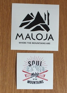 2 pegatinas Maloja esquí exterior snowboard escalada trekking montaña - Imagen 1 de 3
