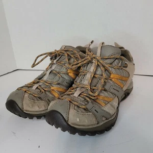 Merrell Womens 7.5 Hiking Trail Shoes Brindle Aluminum Vibram Soles Waterproof! - Picture 1 of 3