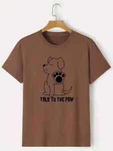 3X Big & Tall "Talk to the Paw" Dog Lover Short Sleeve, T-shirt, Tee,Shirt,Tunic