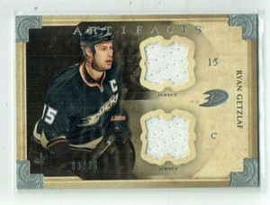 13-14 UD Upper Deck Artifacts  Ryan Getzlaff  /36  Dual Jerseys