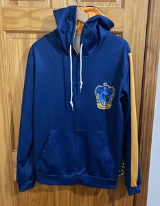 Harry Potter Ravenclaw Men’s Size XL Blue Full Zip Hoodie Sweater Universal - Picture 1 of 6