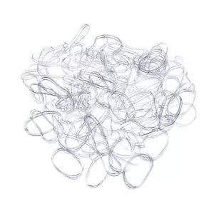 1000 Mini Clear Hair Elastics Rubber Bands Braids Braiding Plaits Small Bands - Picture 1 of 1