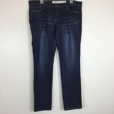 Pantalones de mezclilla Charlotte Russe para mujer talla 14R ajustados de uso diario lavado oscuro Foto 1 de 4