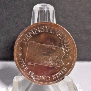 Gebrauchte Pennsylvania (Staat #2) Bronze wie Spielmarke (52817)1 - Bild 1 von 3