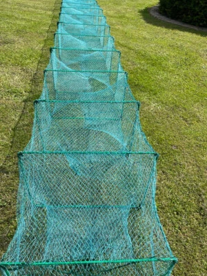 Nr.57 Profi Reuse 9,8 m Lang 50x35cm,Aalreuse,Krebs Flusskrebs Fischreuse Aal - Bild 1 von 4