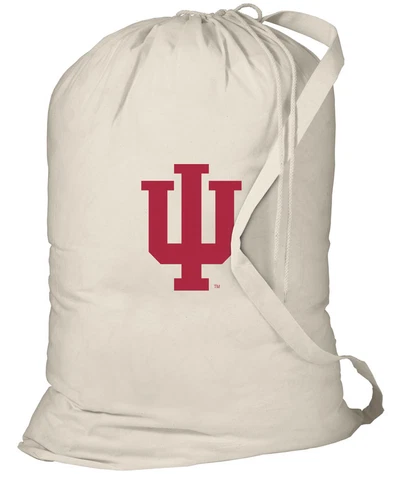 Indiana University Laundry Bag IU Dirty Clothes Bag w/ SHOULDER STRAP! Cover
