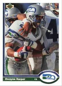 1991 Upper Deck Football Dwayne Harper Seattle Seahawks #493