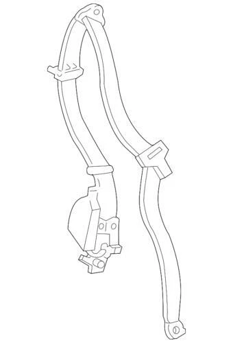 Conjunto de cinturón de seguridad derecho genuino Ford Lincoln 2001 LS Base LSE 1W4Z-54611B08-AAD Foto 1 de 2