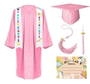 Kindergarten Graduation Gown Cap Set with 2025 TasselKindergarten Stole and C... - Picture 1 of 9