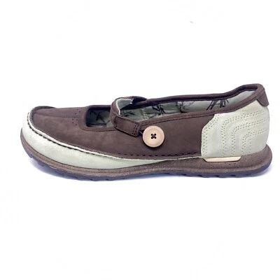 North Face Сидней женщин sz 8,5 M коричневый поскользнуться на Мэри Джейн мокасины туфли плоский - Изображение 1 из 4