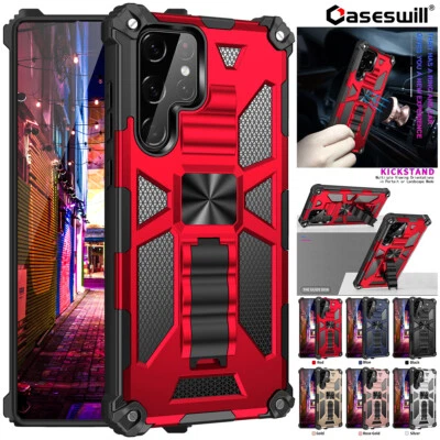 Custodia supporto antiurto per Samsung Galaxy S25 S24 S23 S22 S21 Ultra S20 FE - Immagine 1 di 4