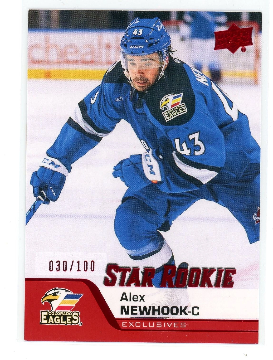 2020-21 Upper Deck AHL Star Rookies Exclusives /100 Alex Newhook #191