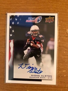 2014 Upper Deck USA Football Dione Alston autograph - Picture 1 of 1
