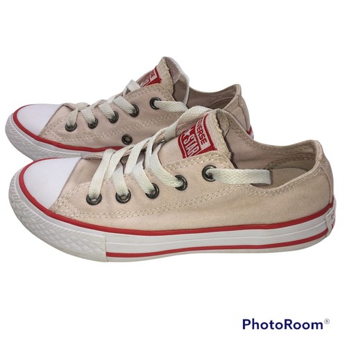 Sneakers basse CONVERSE All Star bambino taglia 13 rosa chiaro con accenti rossi unisex