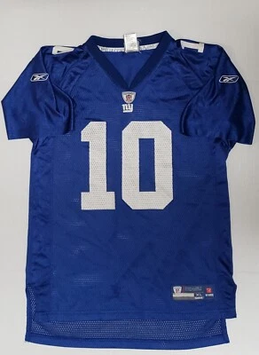 Eli Manning #10 Reebok On Field New York Giants NFL Youth XL (18-20) Blue Jersey - Изображение 1 из 3