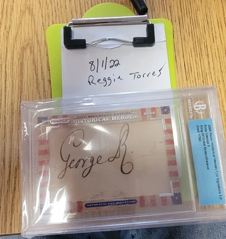 king george ii 2009 Razor Historical Cut Signatures Signed BGS Authenticated 🤴 Cover