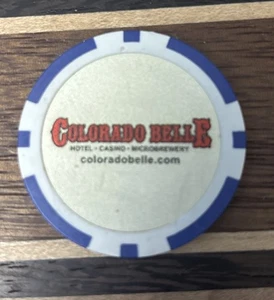 Colorado Belle Hotel Casino Microcervecería Casino Poker Publicidad Muestra Ficha - Imagen 1 de 2