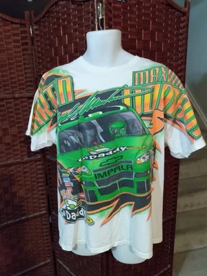 2010 NASCAR All Over Print T Shirt Mark Martin Go Daddy Adult XL - Image 1 of 4