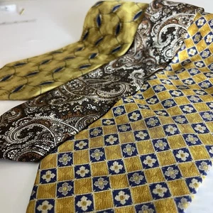 Nordstrom Neiman Marcus Barney’s Nueva York LOTE DE 3 corbatas para hombre Italia seda - Imagen 1 de 18