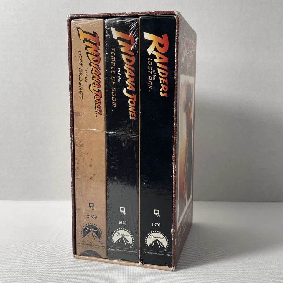 Indiana Jones Trilogy VHS, Raiders of the Lost Ark, Temple of Doom, Last Crusade - Image 1 of 4