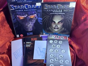 StarCraft & Expansion (Brood War) para Mac 1990’s Big Boxes SOLO - SIN CD DE JUEGO VER - Imagen 1 de 21