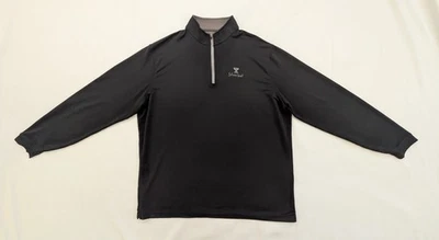 Pullover Peter Millar x Silverleaf Golf 1/4 Cremallera E4 Gris Absorbente Para Hombre XXL 2XL Foto 1 de 4