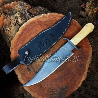 Juan Padillo Bowie Knife Custom Handmade 5160 Spring Steel Juan Padillo Replica — 第 1/4 张图片
