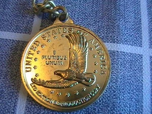 KEY CHAIN FOB AMERICAN INDIAN REFLIEF COUNCIL 2009 REPRODUCTION COIN - Picture 1 of 4