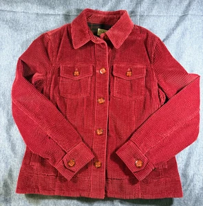 LL Bean Women's Chunky Corduroy Shacket Jacket Shirt Size Small cottagecore - Picture 1 of 15