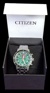 Citizen Weekender Brycen Eco-Drive Men’s Chronograph Watch SS - Picture 1 of 6