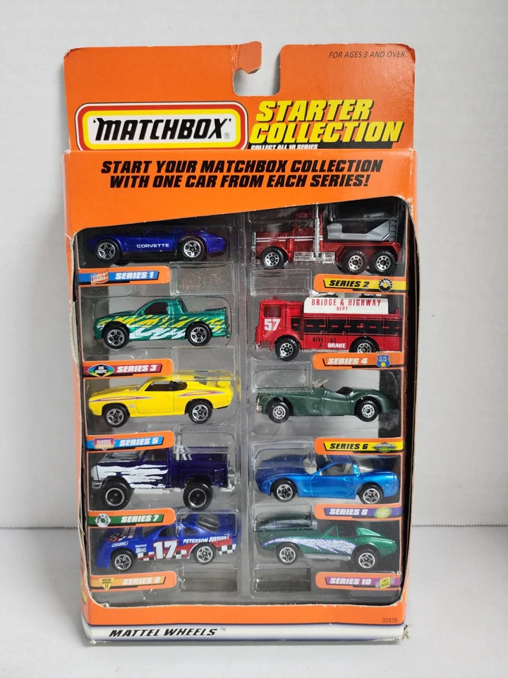 1997 Matchbox Starter Collection - Set of 10 Cars 1 64