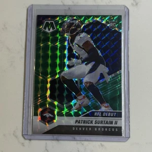 Patrick Surtain II 2021 Mosaic NFL Debut Green Prizm Rookie RC Broncos #256 - Picture 1 of 2